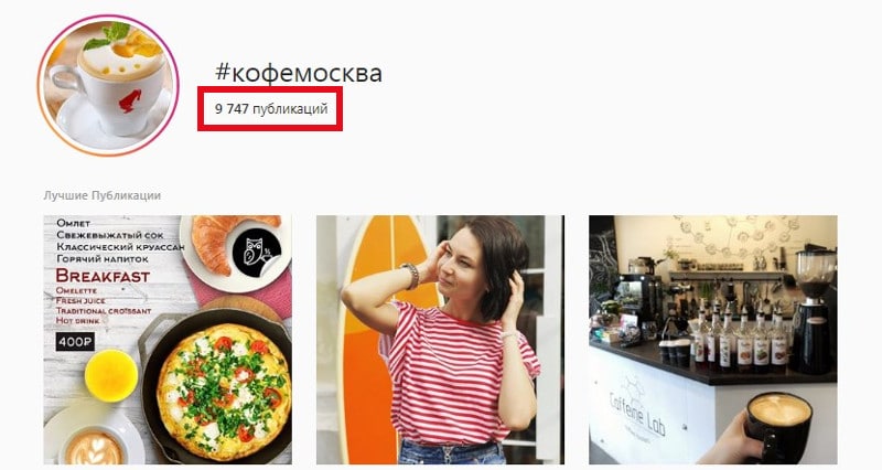Охват хэштега