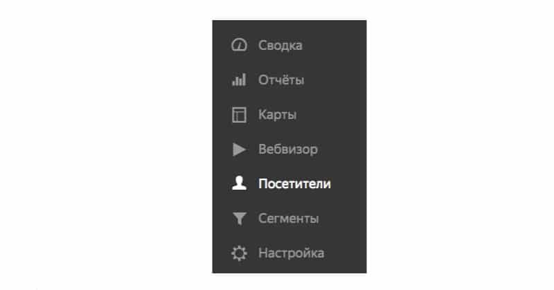 Новый отчёт «Посетители»