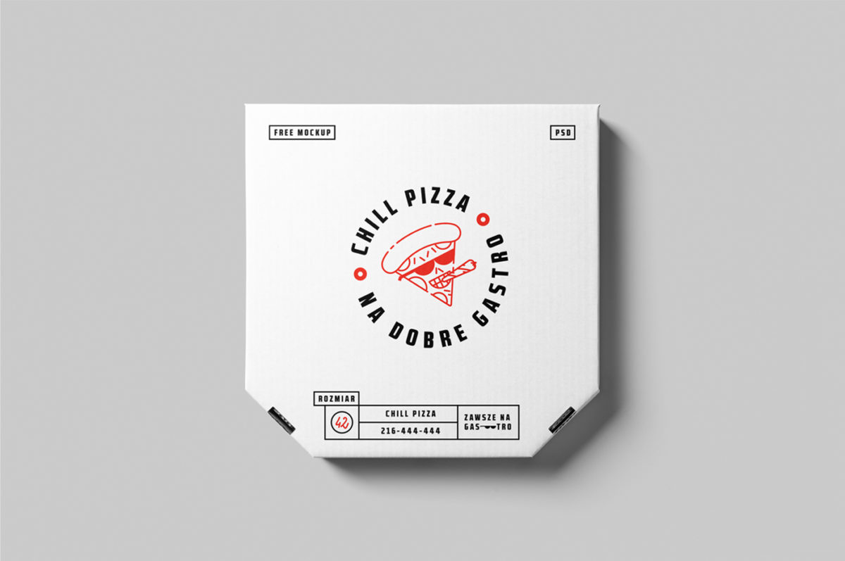 Мокапы коробок для пиццы