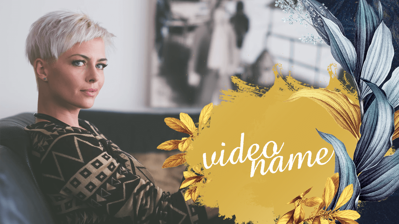 Бесплатный шаблон обложки для видео на YouTube фон Золото